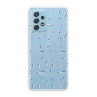 Hipster stripes: Samsung Galaxy A73 Transparant Hoesje Hipster stripes: Samsung Galaxy A73 Transparant Hoesje