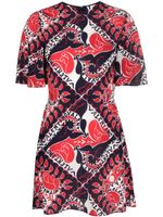 Valentino Garavani robe Archive Manifesto évasée - Rouge