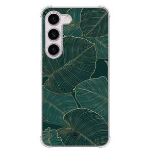 Samsung Galaxy S23 Plus shockproof hoesje - Monstera leaves