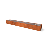 Taula cortenstaal watertafel 4000x600x400 mm - Geroba
