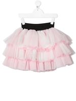 Balmain Kids tutu à volants superposés - Rose