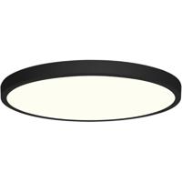 Rond LED Paneel Ø30cm - 24W - Natuurlijk Wit 4200K - Mat Zwart - Opbouw