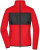 James & Nicholson JN1311 Ladies´ Fleece Jacket - /Red/Black - M