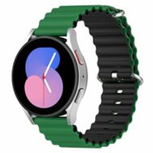 Ocean Style bandje - Groen / zwart - Samsung Galaxy Watch - 46mm / Samsung Gear S3