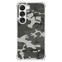 Samsung Galaxy S23 Doorzichtige Silicone Hoesje Army Light - thumbnail