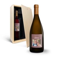 Wijnpakket met bedrukt etiket - Salentein Primus - Malbec en Chardonnay - thumbnail