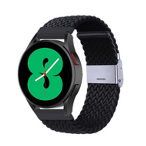 Braided nylon bandje - Zwart - Huawei Watch GT 2 / GT 3 / GT 4 - 46mm