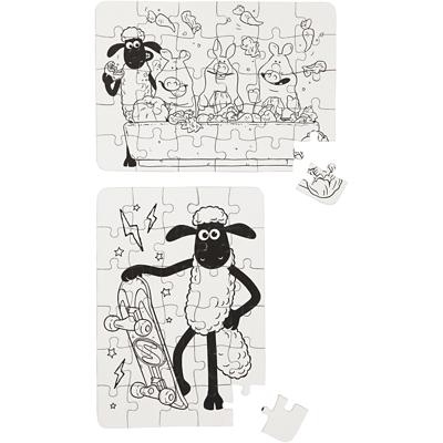 Shaun The Sheep Puzzel, afm 13x18,3 cm, 2 stuk/ 1 doos