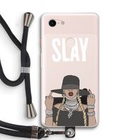 Slay All Day: Pixel 3 XL Transparant Hoesje met koord