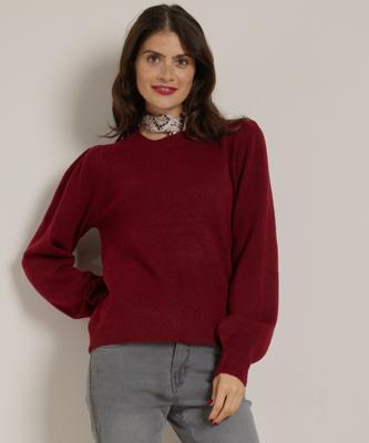 harige trui met pofmouw