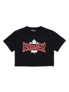 DSQUARED2 KIDS t-shirt en coton à logo imprimé - Noir