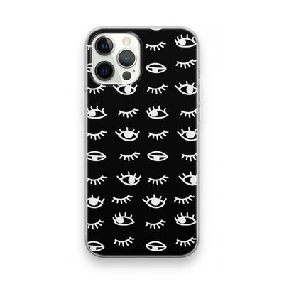 Eye pattern #3: iPhone 12 Pro Max Transparant Hoesje
