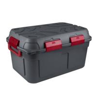 Sunware outdoor/tuin opberg box - waterdicht - antraciet - 130 liter - 55 x 79 x 43 cm - kunststof
