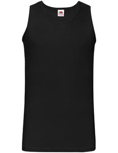 Fruit Of The Loom F260 Valueweight Athletic Vest - Black - 4XL