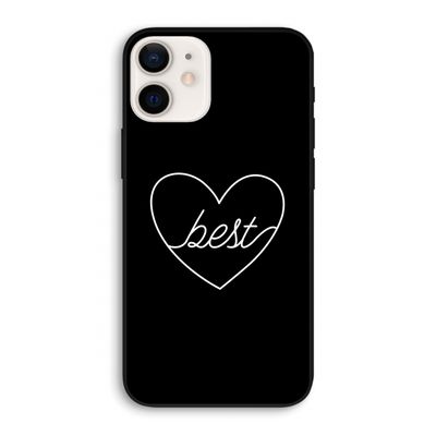 Best heart black: iPhone 12 Biologisch afbreekbaar hoesje