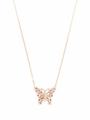 Suzanne Kalan collier en or rose 18ct à pendentif serti de diamants