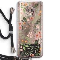 Sweet little flowers: Motorola Moto G6 Transparant Hoesje met koord
