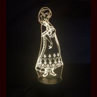 3D LED LAMP - PRINSES ELSA