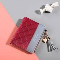 Cute Fashion portemonnee leer lange zip portemonnee munt kaarthouder zacht leer telefoonkaart vrouwelijke koppeling (rood)