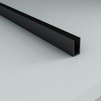 Muurprofiel voor douchewand Aloni | 200 cm | Mat zwart
