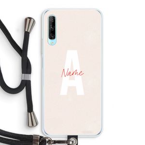 Strawberry Milkshake: Huawei P Smart Pro Transparant Hoesje met koord