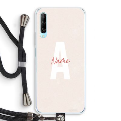 Strawberry Milkshake: Huawei P Smart Pro Transparant Hoesje met koord