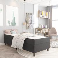 Boxspringframe stof grijs 100x200 cm Boxspringframe stof grijs 100x200 cm