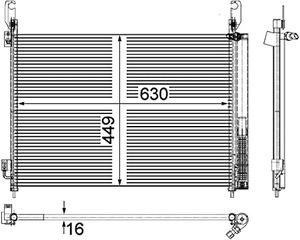 Condensor, airconditioning AC588000P