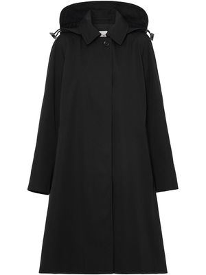 Burberry manteau à capuche - Noir