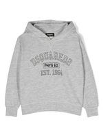 DSQUARED2 KIDS hoodie en coton à logo imprimé - Gris - thumbnail