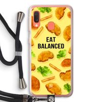 Eat Balanced: Samsung Galaxy A20e Transparant Hoesje met koord