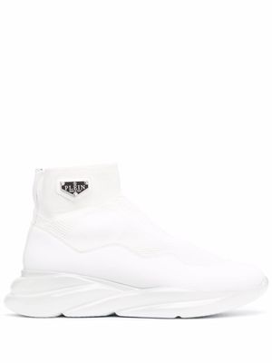 Philipp Plein baskets chaussettes Skywalker - Blanc