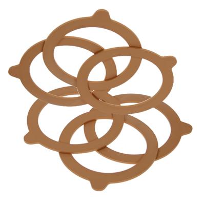 Weckpot inmaakringen - 20x - rubber - oranje - 11 cm - Le Parfait