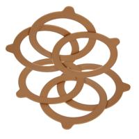Weckpot inmaakringen - 20x - rubber - oranje - 11 cm - Le Parfait Weckpot inmaakringen - 20x - rubber - oranje - 11 cm - Le Parfait