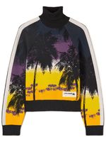 Palm Angels pull à imprimé Palm Sunset - Noir