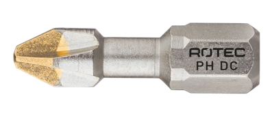 Rotec Torsionbit PH 1 | L=25 | C6.3 | DIAMONDgrip | 2 stuks - 801.30012 Rotec Torsionbit PH 1 | L=25 | C6.3 | DIAMONDgrip | 2 stuks - 801.30012