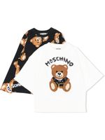 Moschino Kids ensemble t-shirt-bas à motif Teddy - Noir