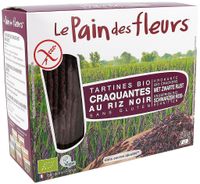 Le Pain Des Fleurs Zwarte Rijst Crackers 150 gram - thumbnail
