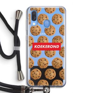 Koekerond: Samsung Galaxy A40 Transparant Hoesje met koord