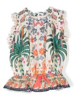 ZIMMERMANN Kids Ginger floral-print blouse - Tons neutres - thumbnail