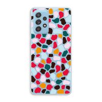 Colored Giraffe: Samsung Galaxy A73 Transparant Hoesje