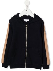 Chloé Kids veste bomber à détail de logo - Bleu