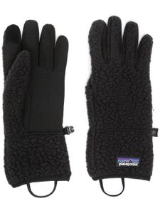 Patagonia gants à patch logo - Noir