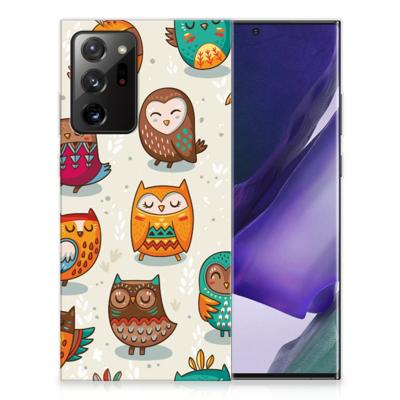 Samsung Galaxy Note20 Ultra | TPU Hoesje | Vrolijke Uilen