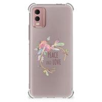 Nokia C32 Stevig | Bumper Hoesje | Boho Text
