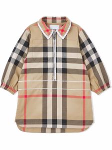 Burberry Kids robe à carreaux - Tons neutres