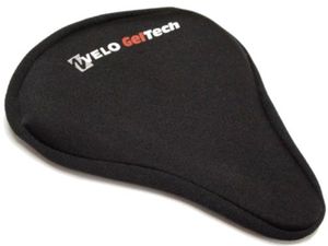 Velo Zadeldek plush - gel - dames - zwart