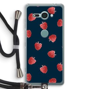 Framboosjes: Sony Xperia XZ2 Compact Transparant Hoesje met koord