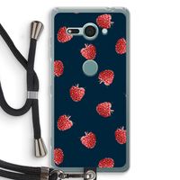 Framboosjes: Sony Xperia XZ2 Compact Transparant Hoesje met koord