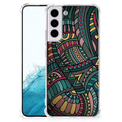 Samsung Galaxy S22 Plus Doorzichtige Silicone Hoesje Aztec Samsung Galaxy S22 Plus Doorzichtige Silicone Hoesje Aztec